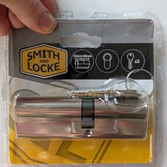 Smith & Locke Euro Cylinder Lock (55/45) New 3 Keys