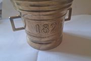 Vintage brass apothecary mortar and pestle