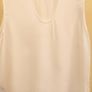 Size 14 Ladies Cream Sleeveless Top Image 4