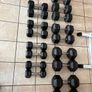 Rubber Hex Dumbbell Set + Upright Dumbbell Storage Rack Image 3