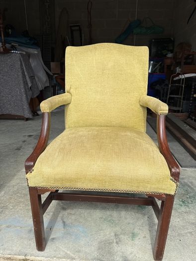 Antique Mahogany Framed Arm Chair