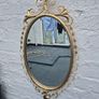 A Mirror Large heavy Vintage Rococo design filly bevelled oval Mirror Image 5