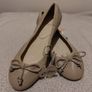 Leather Bow Ballerina Flat pumps Shoes, NEW WITH TAGS Image 7