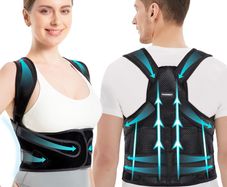 Vicorrect Posture Corrector for Women and Men: Back Brace Support - Shoulders Straightener Relieve Upper Back Pain