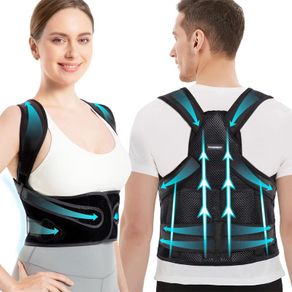Vicorrect Posture Corrector for Women and Men: Back Brace Support - Shoulders Straightener Relieve Upper Back Pain