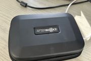 Aftershokz Bone Conduction wired.