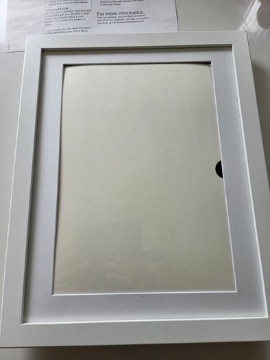 My Little DaVinci A4 White Wooden Picture Frame