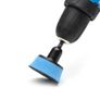 Glass Polish 12006 - 50mm ( 2") Spindle Pad Hook and Loop - Blue Foam Medium Image 2