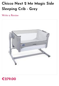 Chicco Next To Me Bedside Crib Excellent Condition