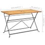 Folding Garden Table 120x70x74 cm Solid Acacia Wood Image 3