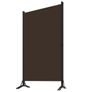 3-Panel Room Divider Brown 260x180 cm Image 2