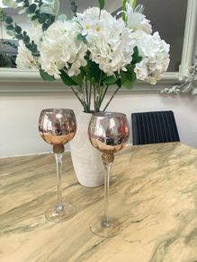 Pair of Decorative Tea Light Candle Holders