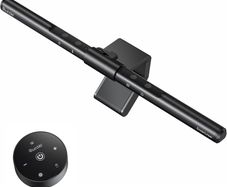 Quntis Wireless Monitor Light bar with Remote & Touch Control, 40cm PC Curved Computer Monitor Lamp Auto Stepless Dimming and Color Temperature, Eye Protect Desktop PC Screen Anti-Blue Light Bar [Energy Class A]