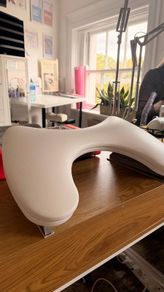 2 x White Manicure Hand Rests / Arm Rests