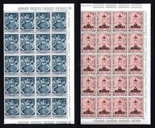 1967 Vatican City Views of the Vatican stamps block of 20 Mint Never Hinged (MNH)