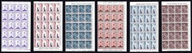 1967 Vatican City Views of the Vatican stamps block of 20 Mint Never Hinged (MNH)