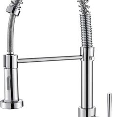 Kitchen Sink Mixer Tap, Spring Kitchen Faucet with Pull Down Sprayer, 2 Spray Modes High Arc Single Handle Lever Kitchen Tap MULTIPLE COLOURS AVAILABLE (FREE POSTAGE)