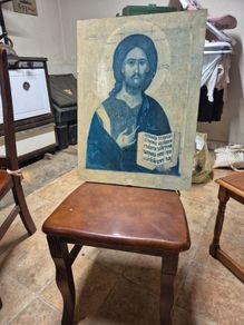 Vintage Large Christ the Teacher Saviour Icon