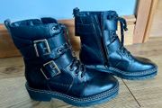 New M&amp;S black leather boots