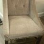Luxury custom made mocha dining table with chairs Image 3