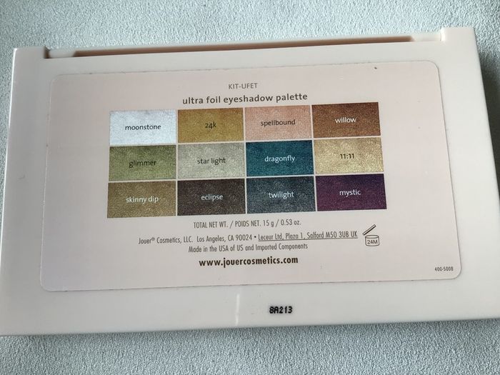Jouer Ultra Foil Eyeshadow Palette