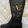 New River Island Long Black Boots Image 4