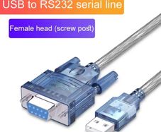 Usb RS232 cable female to USB adapter