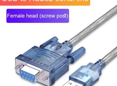 Usb RS232 cable female to USB adapter