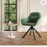 Velvet rotating chair Image 6