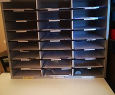 pigeon hole document organiser