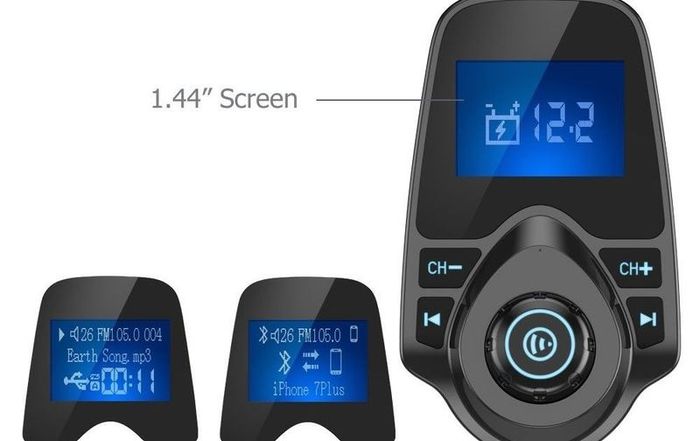 Wireless Bluetooth FM Transmitter Modulator Car Kit MP3 Player Dual USB Charger