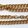 Vintage heavy Napier Gold-Plated Curb Chain Necklace length 30,4" Image 6