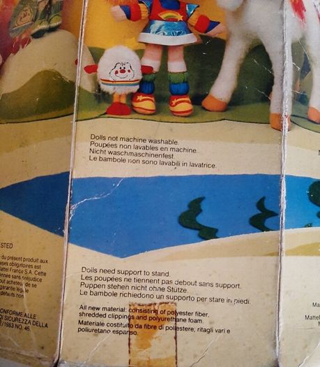 Rainbow Bright collectable doll with Cape 1983 notebook and original box