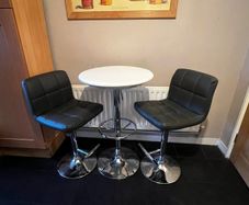 Breakfast bar and Swivel stools
