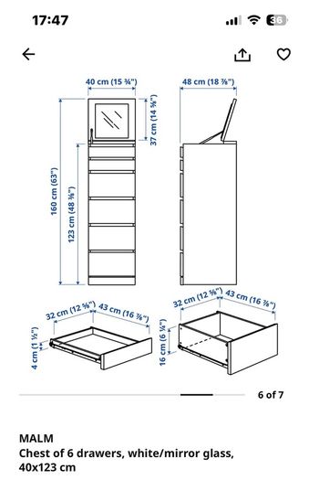ikea malm drawers