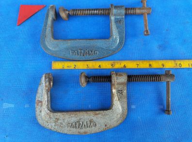 Pair of 4" G clamps by Paramo