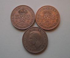 Great Britain. George VI. 3 Florins (1948-1951)