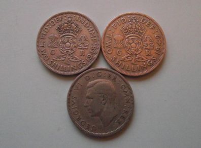 Great Britain. George VI. 3 Florins (1948-1951)