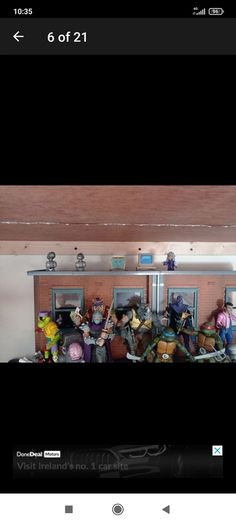 Neca TMNT collection with neca diorama