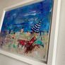 48cm Framed Original Seascape Coastal Art painting  Abstract Painting Original artwork Image 8