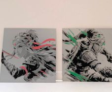 The Legend of Zelda: Link & Zelda 3D Printed Wall Art / Plaques
