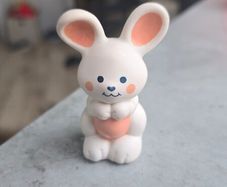 Vintage Pet Rabbit Hopsalot Strawberry Shortcake Pet of Apricot Doll same era as MLP G1 My Little Pony