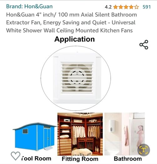 2 x Silent bathroom extractor  Fans