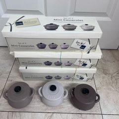 Denby mini casserole dishes x 6
