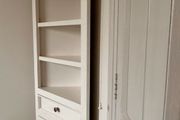 Tall Upcycled Corner Display Cabinet with Storage