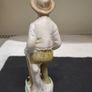 Vintage Porcelain Farmer Figurine with Bread 15cm Image 3