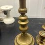 Five Vintage Brass-Tone Candlesticks Image 3