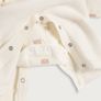 Brand New Baby Bear Bodysuit and Knitted Dungaree Set in White Image 2