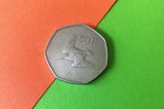 EIRE 1970 Woodcock - 50p Coin. Free Post