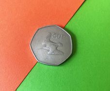 EIRE 1970 Woodcock - 50p Coin. Free Post